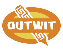 A voting pen icon overlaid by the word OUTWIT