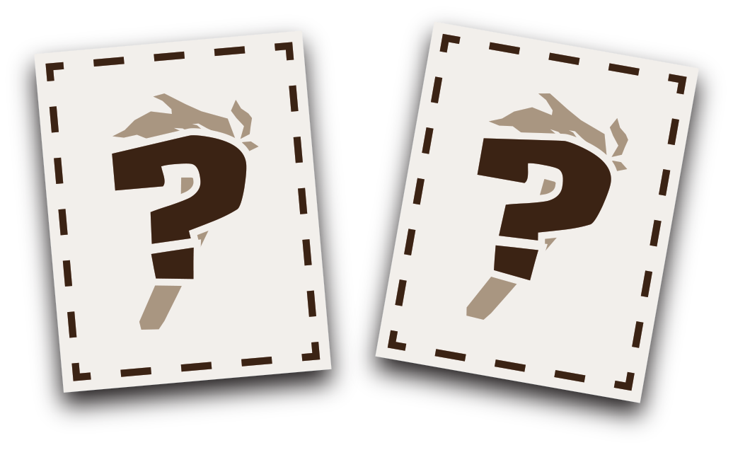 Two empty draft cards